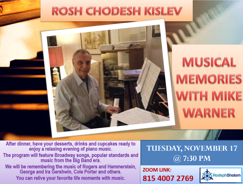 Banner Image for Rosh Chodesh event with Mike Warner