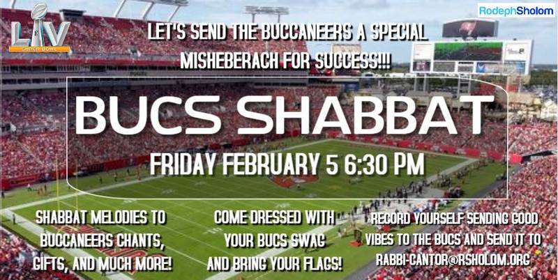 Banner Image for Bucs Drive In Shabbat