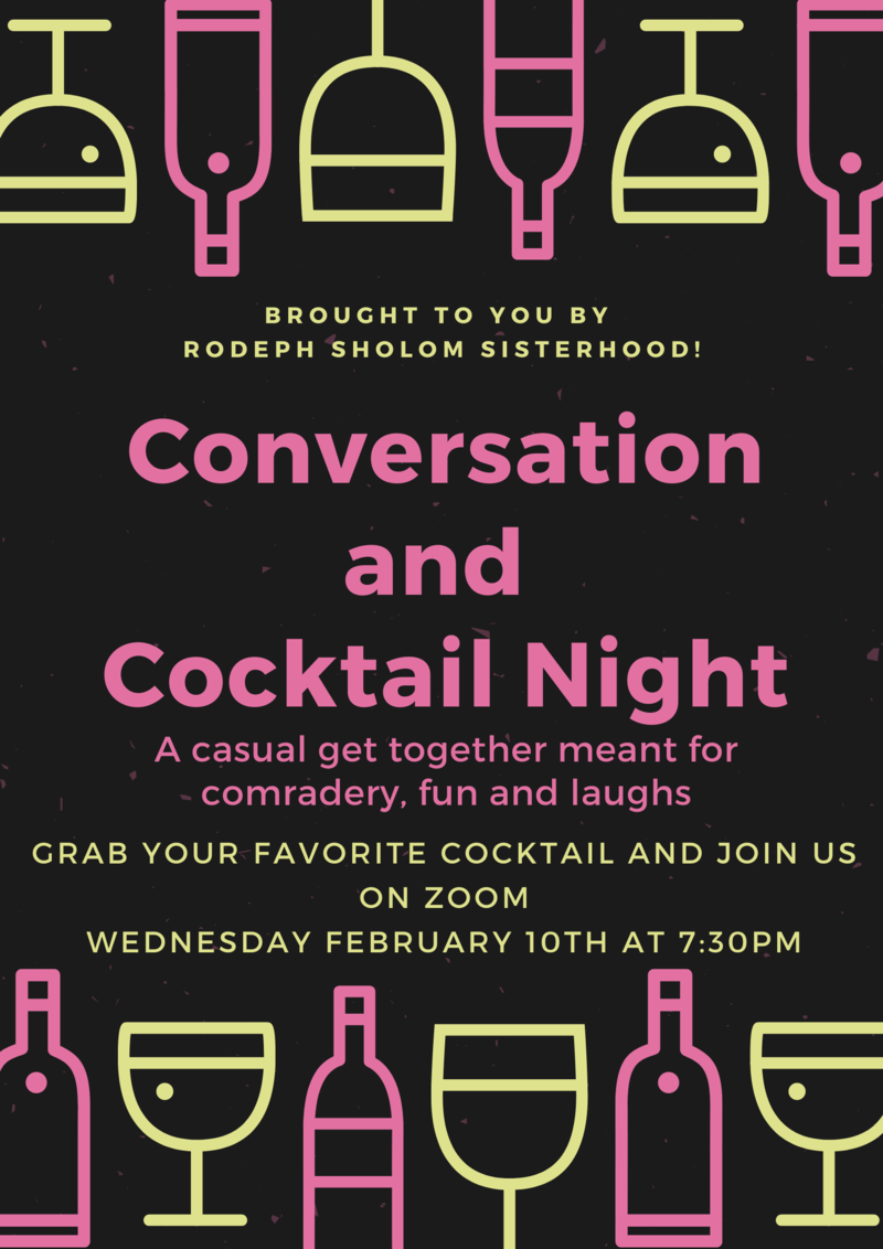Banner Image for Conversation and Cocktail Night brought to you by Sisterhood!!