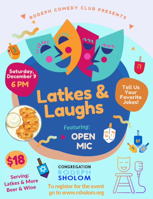 Banner Image for Latkes & Laughs Rodeph Comedy Club