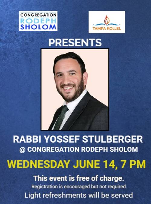 Banner Image for Guest Speaker, Rabbi Yossef Stulberger