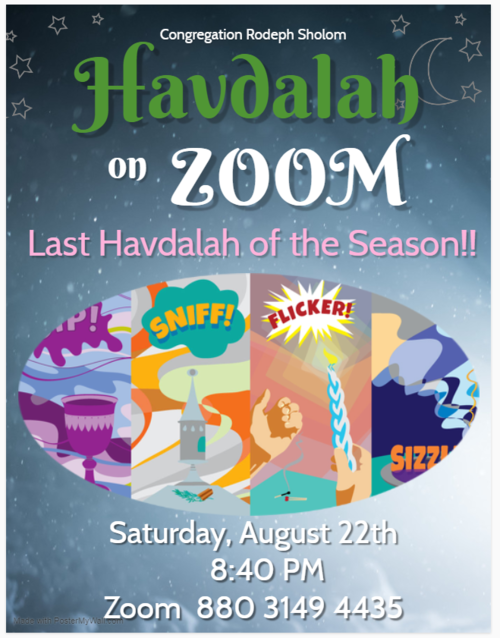 Banner Image for Havdalah on Zoom